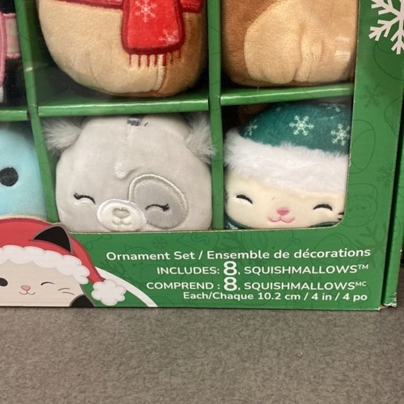 SOLD 𝅺Original Squishmallow Ornaments 2022 Holiday Winter Squad 8 Pack (NWT) - Picture 3 of 6